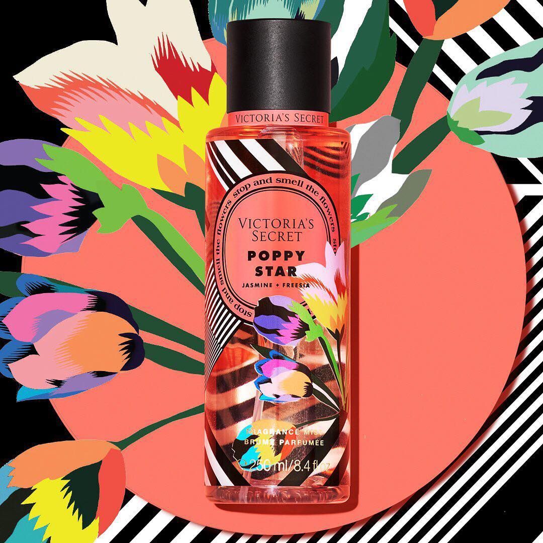 victoria secret body mist poppy star