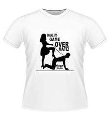 Game Over Stag Night White T-shirt