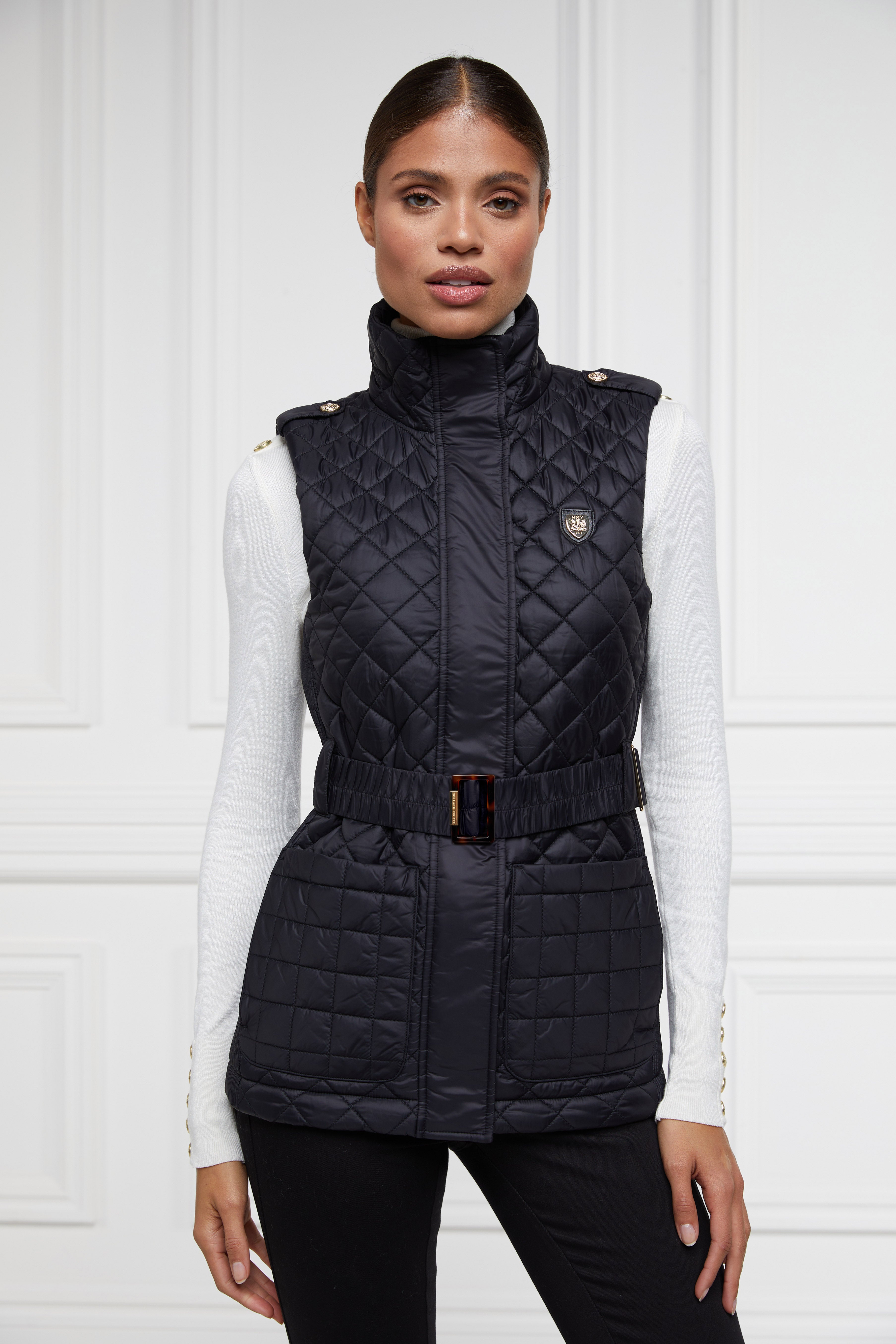 Juliana Belted Gilet (Black)