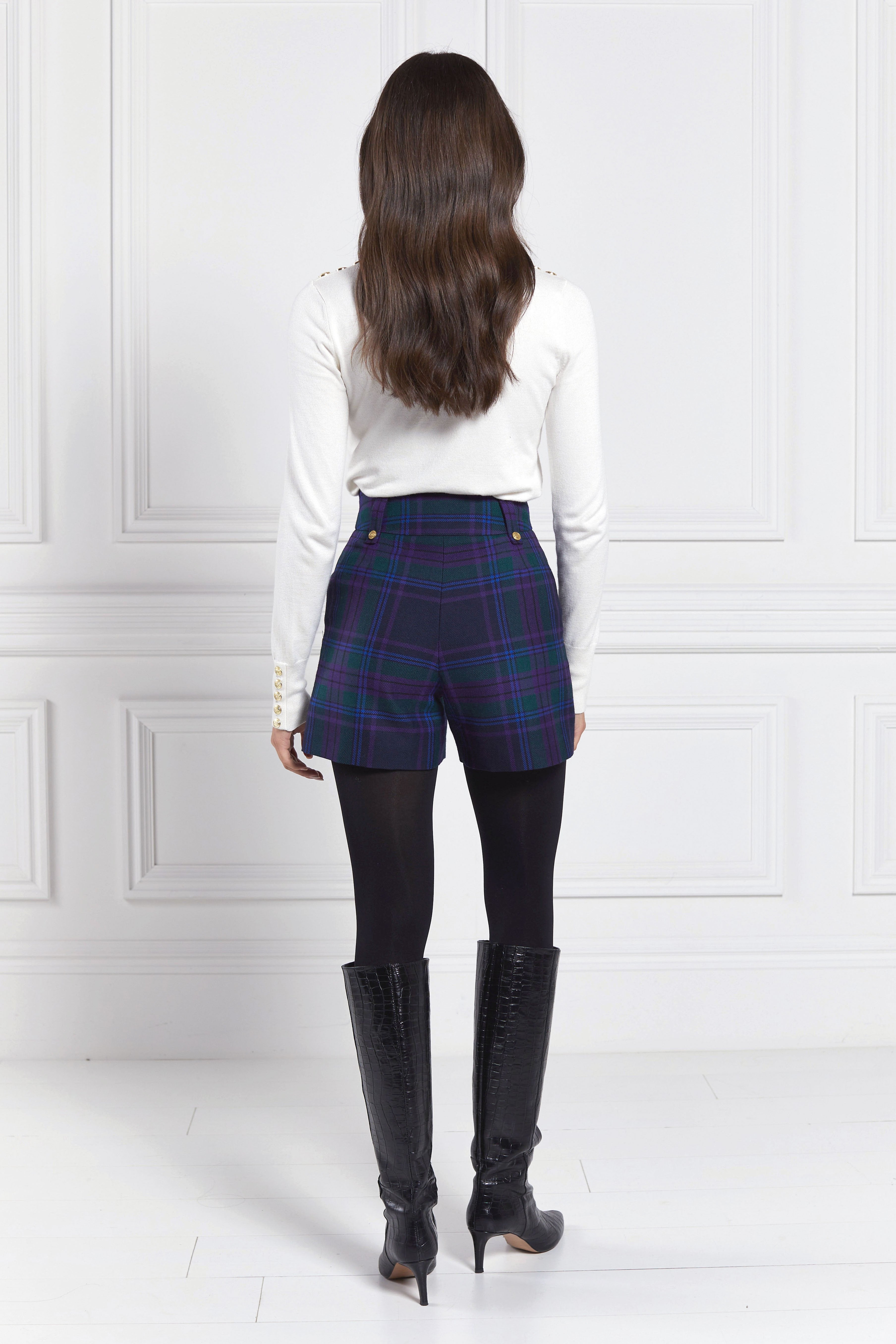 Luxe Tailored Short (Heather Tartan)