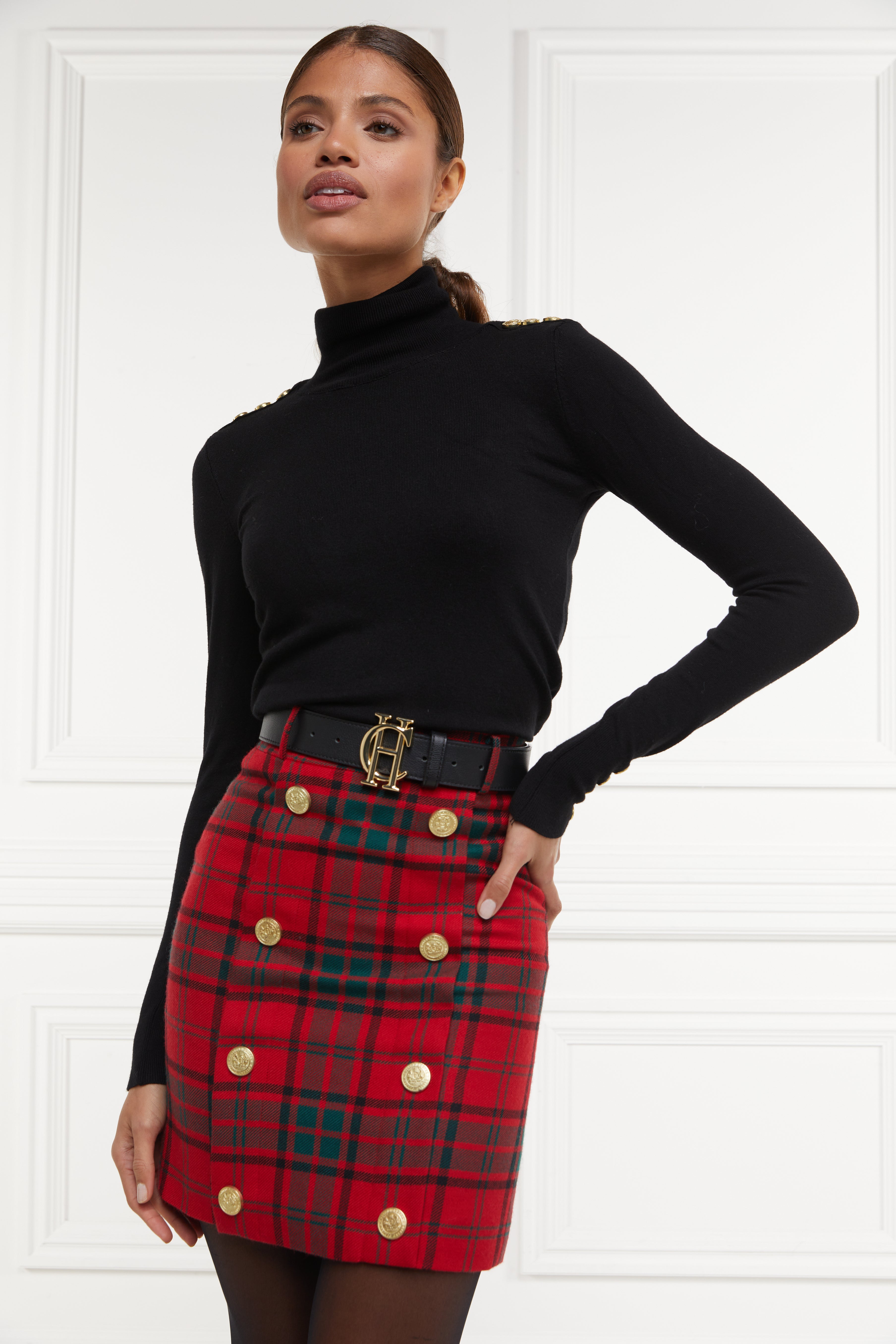 Knightsbridge Skirt (Red Tartan)