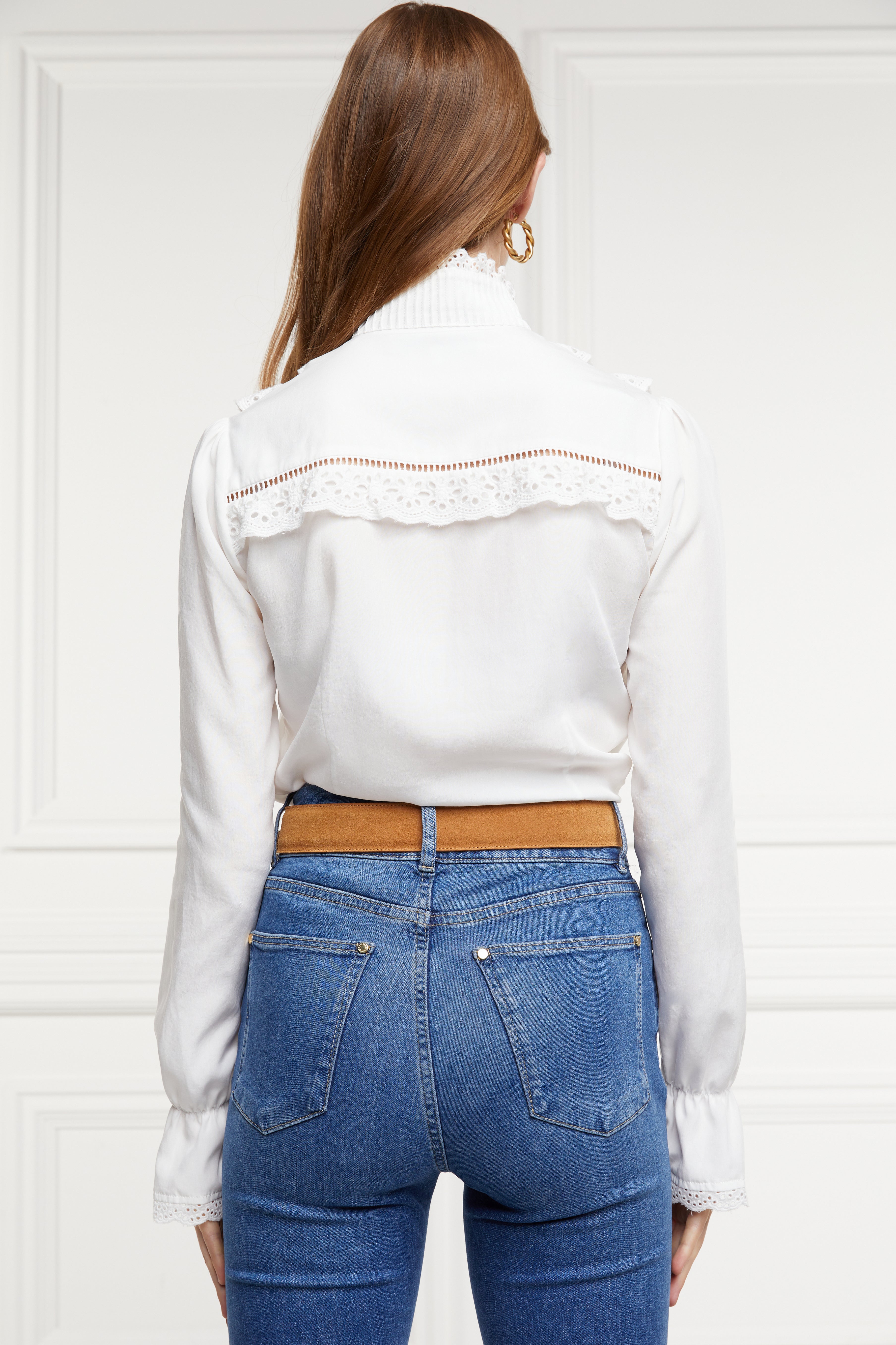 Audley Lace Blouse (White)