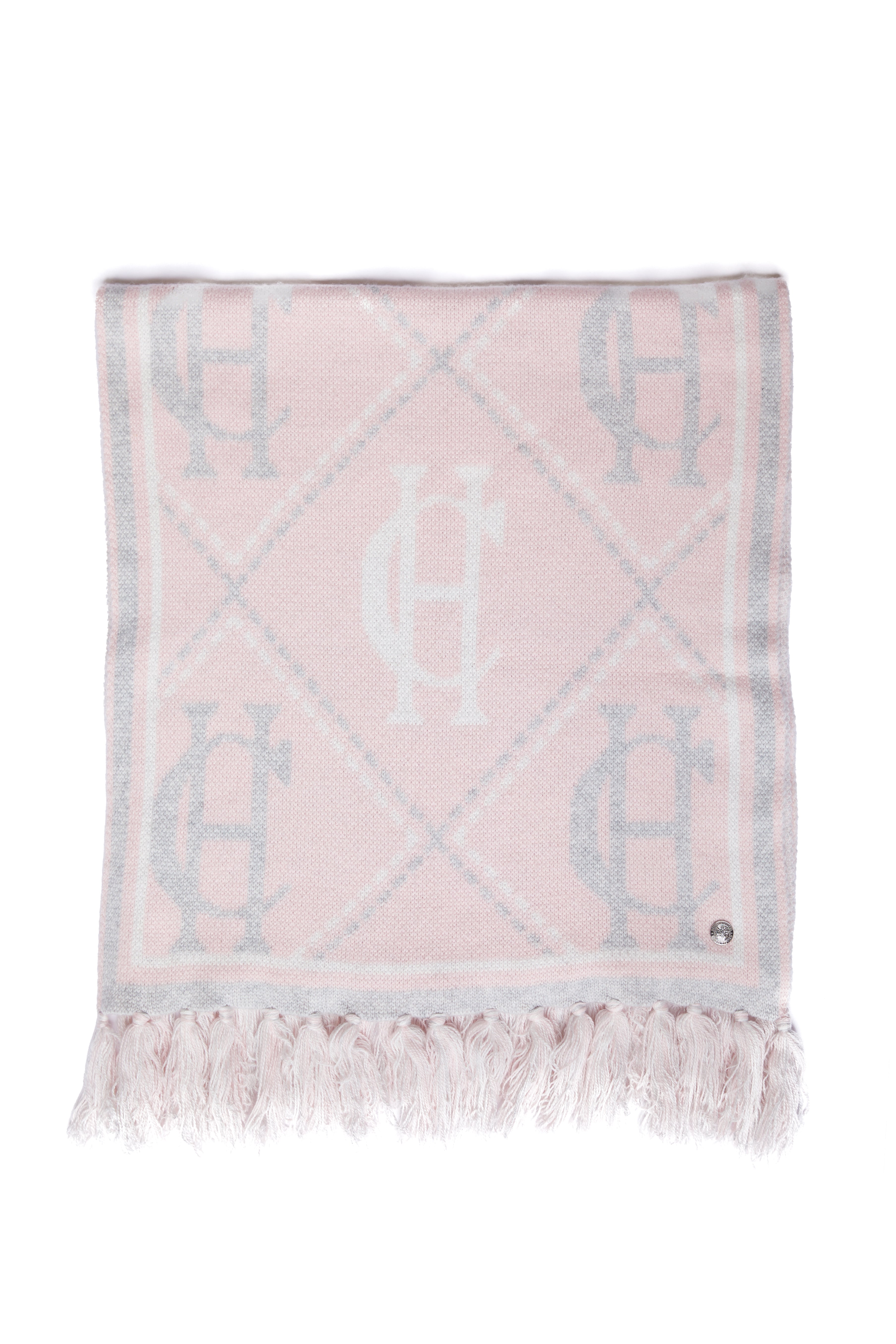 Monogram Scarf (Blush Pink)