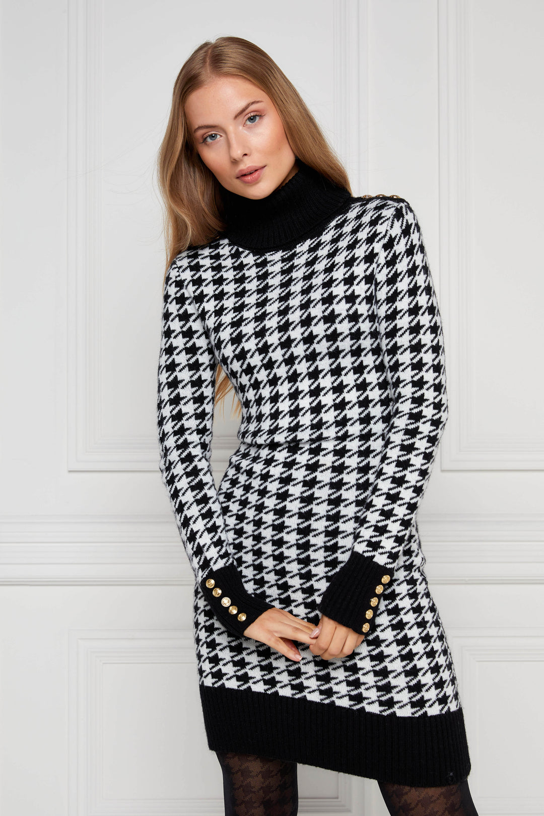 Heritage Jumper Dress (Houndstooth) Holland Cooper