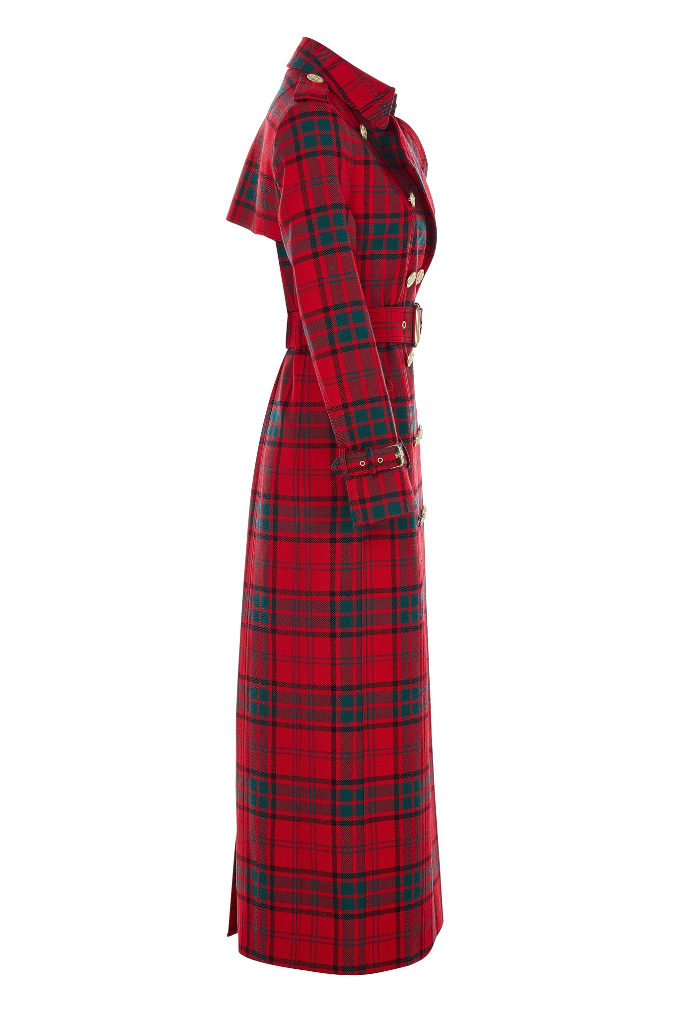 Full Length Marlborough Trench Coat (Red tartan) – Holland Cooper