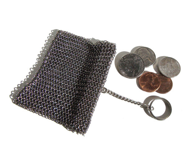 Vintage Chainmail Coin Purse & Key Ring Keychain – Metro Retro Vintage