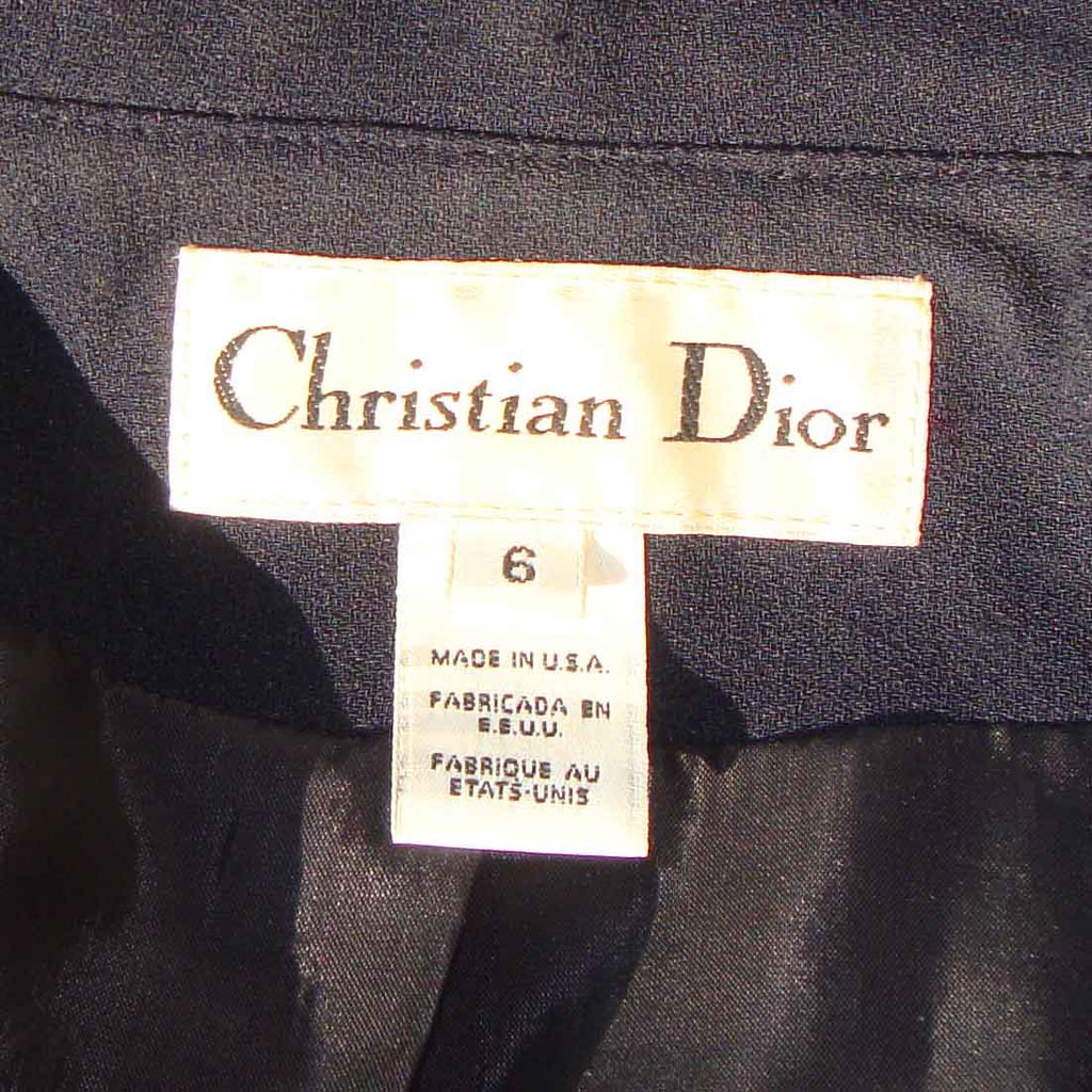 Vintage 80s Christian Dior Black & White Jacket M – Metro Retro