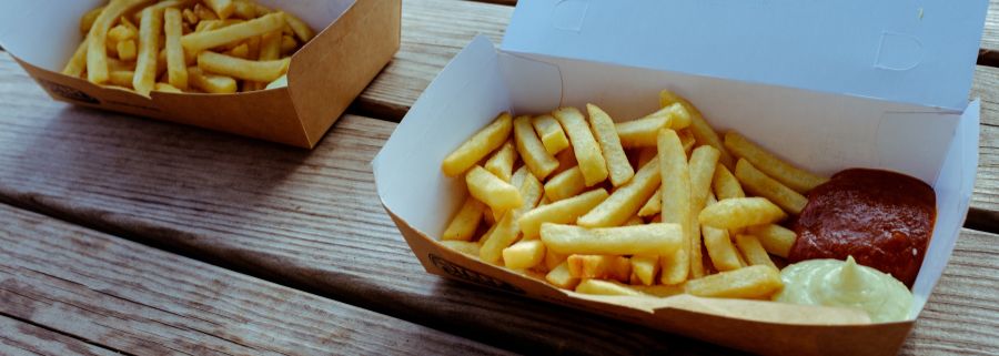 Ungesundes Junk Food: Pommes