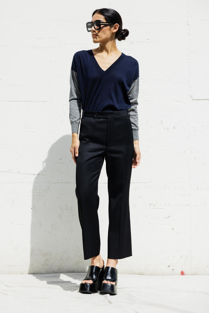 Boot Cut Pants In Black – Peri.A