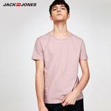 JackJones 2018 Brand New Men's Cotton T shirt Solid Colors T-Shirt Top Fashion tshirt men's Tee More Colors 3XL 2181t4517