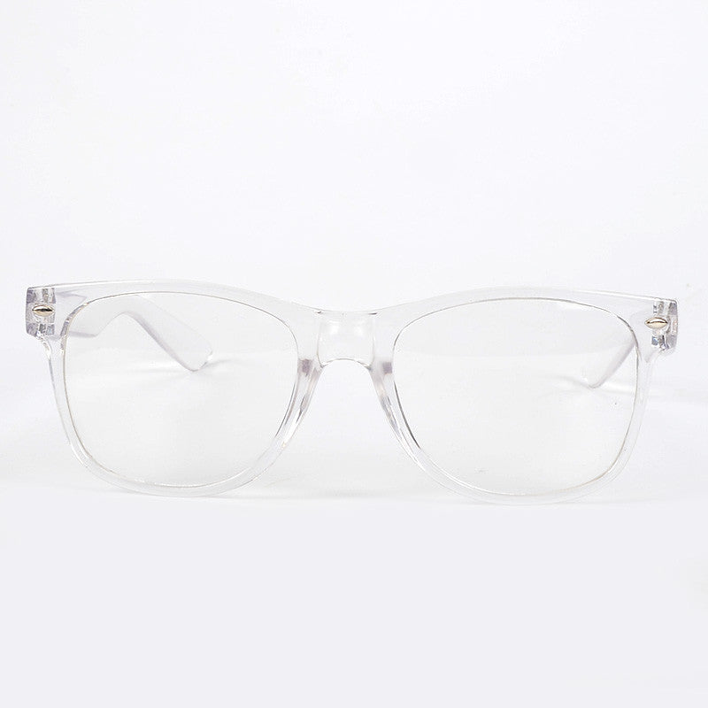 transparent frame spectacles