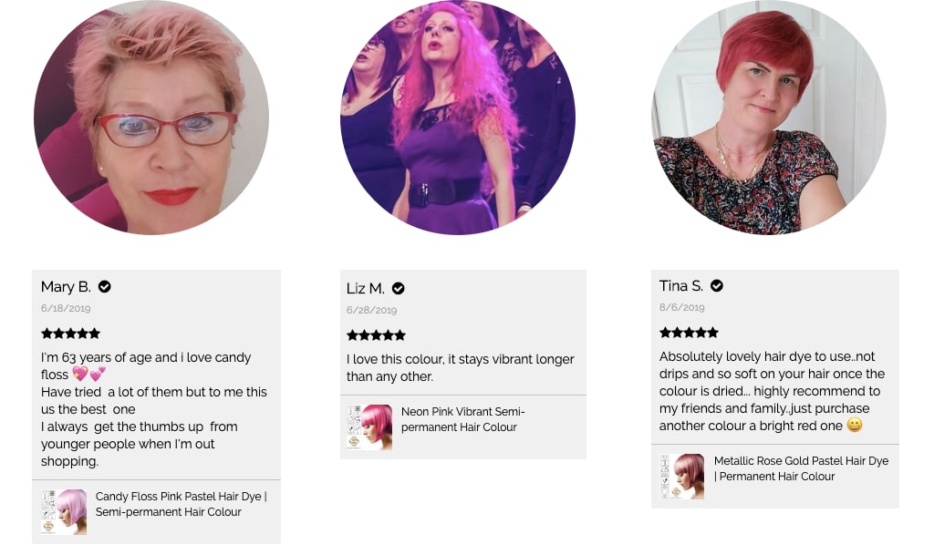Pink hair colour reviews