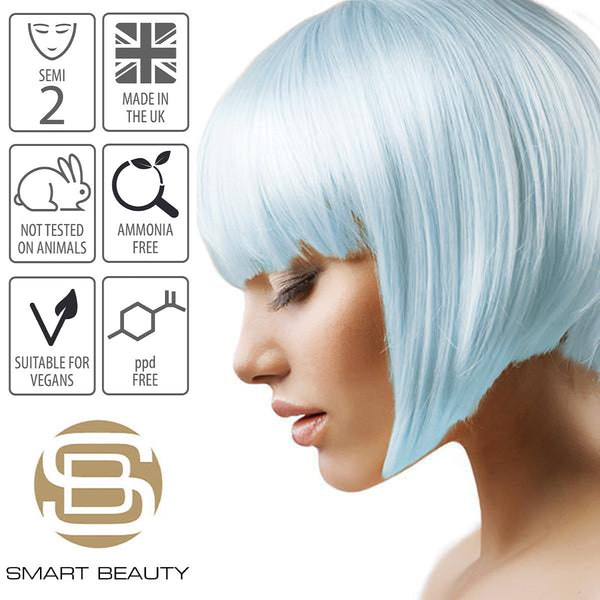 Baby Blue Pastel Hair Dye | Semi-permanent | Smart Beauty Shop |