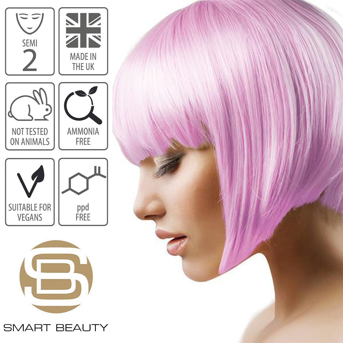 Vibrant Pastel Semi Permanent Hair Dye Reds Blues Pinks Purples Smart Beauty Shop