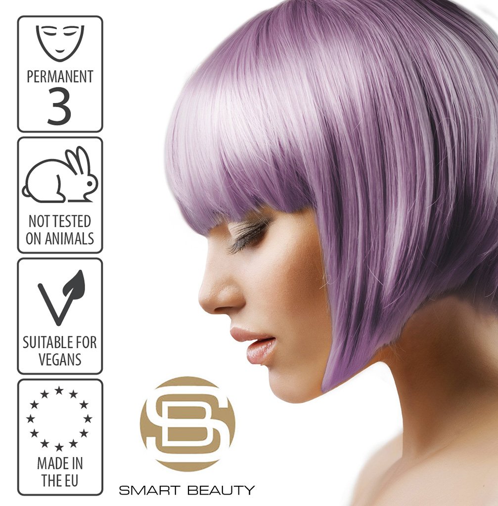 Metallic Lilac Purple Pastel Hair Dye Permanent Hair Colour
