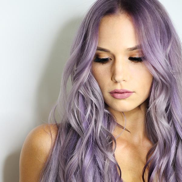 Metallic Lilac Purple Pastel Hair Dye Permanent Hair Colour