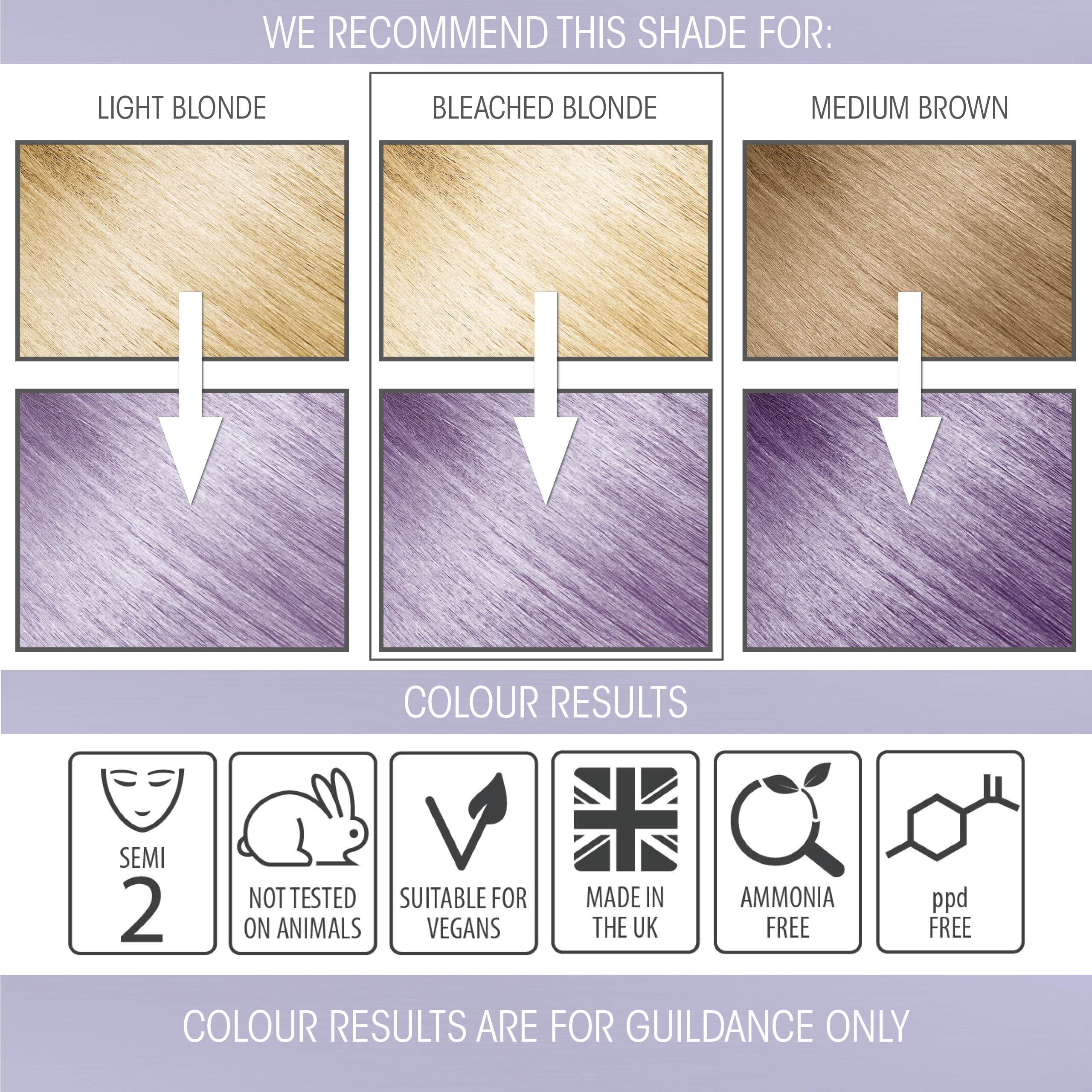 Lilac Haze Pastel Hair Dye Semi Permanent Diy Kit Smart Beauty Shop