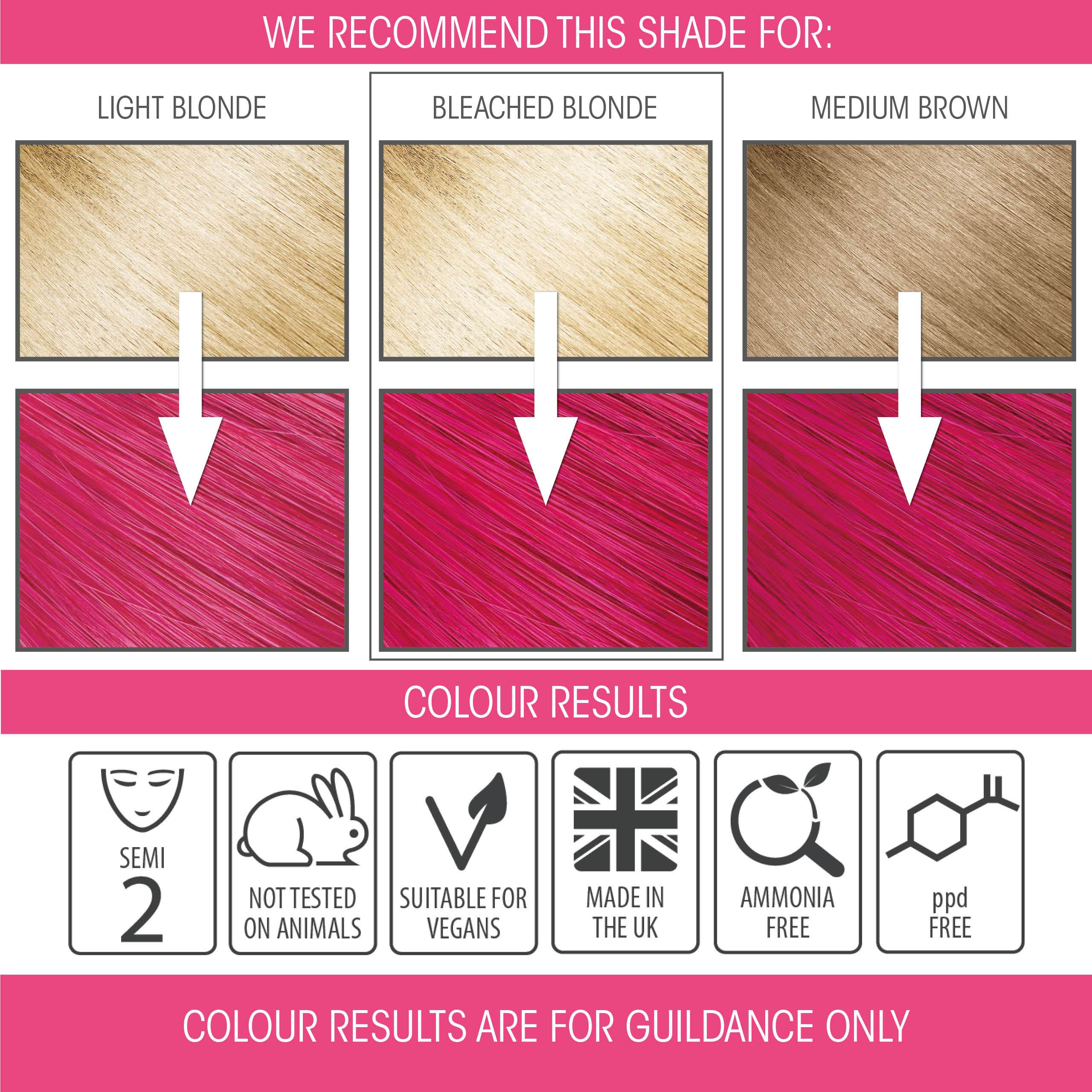 Neon Pink Semi Permanent Hair Colour Smart Beauty