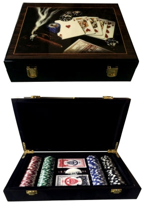huwelijk Uitvoeren diefstal 200 Poker Chip Set with Wooden Case | Table Games | Sin City Games