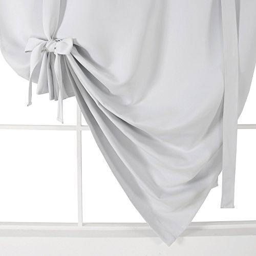 Deconovo Blackout Curtain Tie Up Shade Window Panels for Living Room a ...