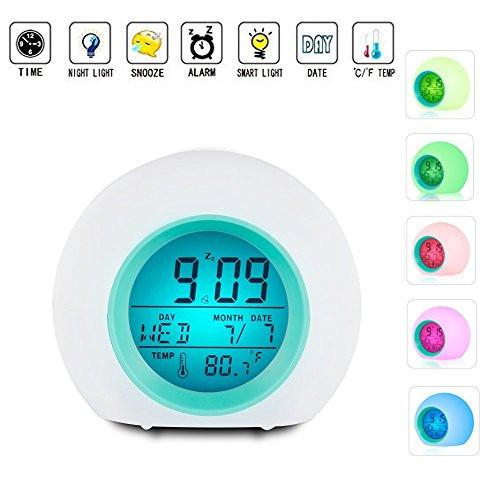 Alarm Clock For Kids Vekey Wake Up Clock Night Light Digital Alarm Cl Zingydecor