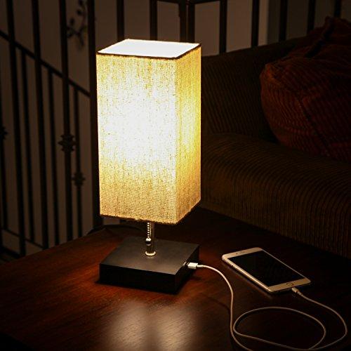 Brightech Grace Led Usb Bedside Table Desk Lamp Modern Lamp With S Zingydecor