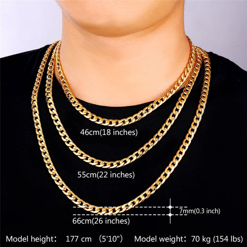 gold link chain wholesale