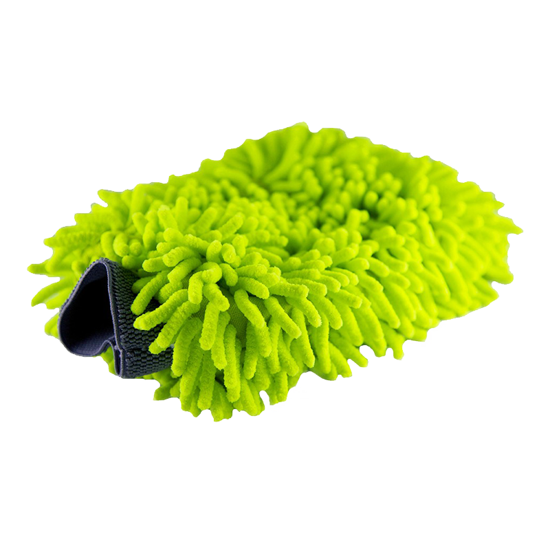 Ceramic Garage Wash Mitt Extra Plush Scratch Free Microfiber - Green