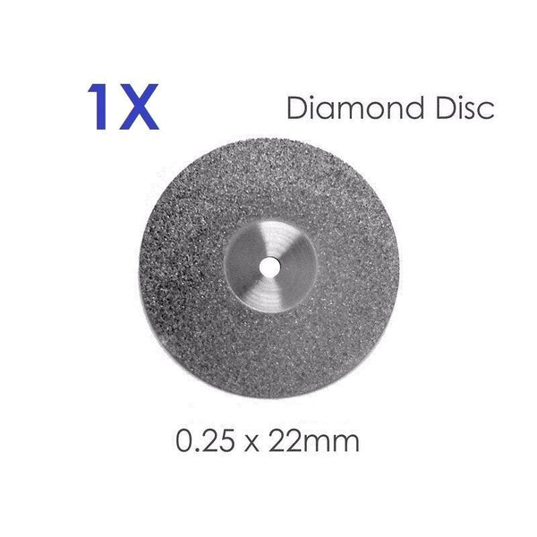 Diamond Disc For Dental Lab One-Sided Disk 0.25 x 22mm – Plutusdental