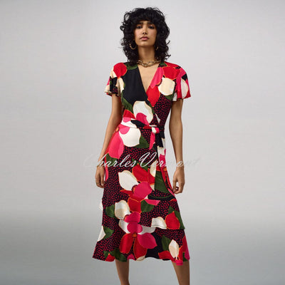 Joseph Ribkoff, Floral Wrap Dress, 231741