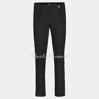 Robell Mimi Navy 75cm Zip Pocket Trouser in Navy 69