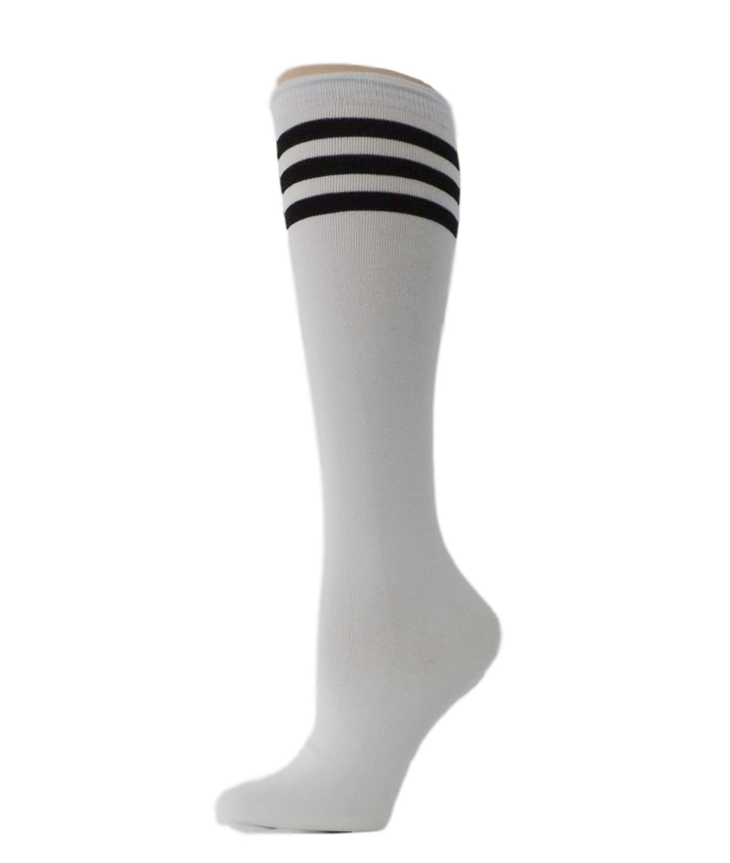 Black Striped Knee High Socks