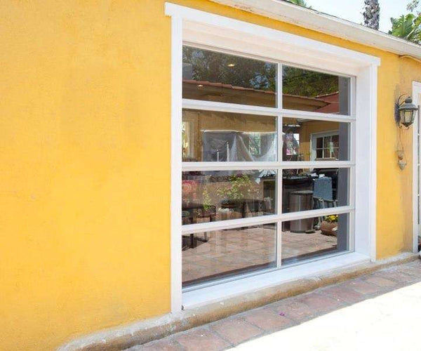 Creative Garage Door Clear Panels for Small Space