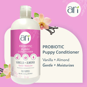 Ari Probiotic Puppy Conditioner Vanilla & Almond 16 oz - Amber Glen Feed Depot & Pet Supplies
