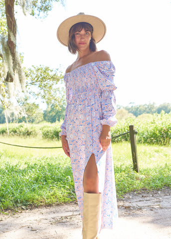 Marion Square Puff Sleeve Maxi Dress
