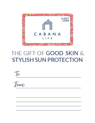 Printable Cabana Life Gift Card