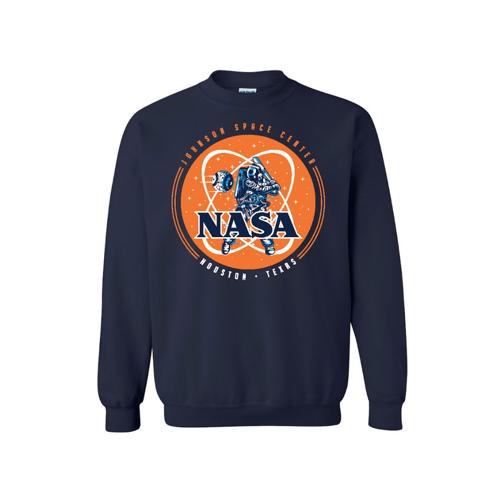 Retro NASA Astros Logo - Navy Blue Version