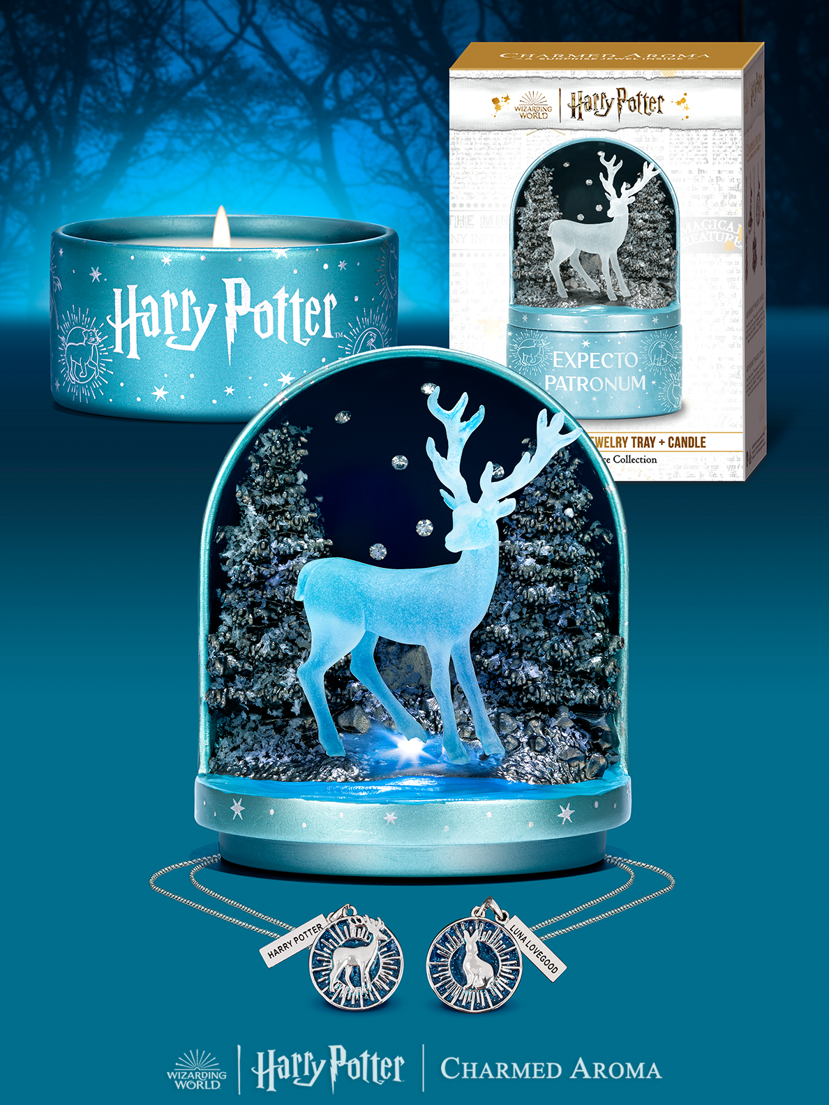 Harry Potter™ Lightup Patronus Jewelry Candle - Patronus Necklace Collection - Charmed Aroma product image