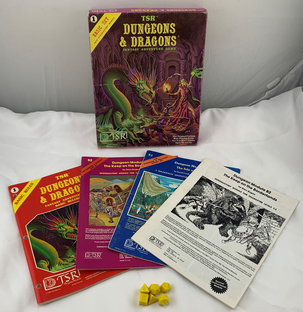 Dungeons and Dragons Basic Set with Isle of Dread X1 Module - 1980 - T ...