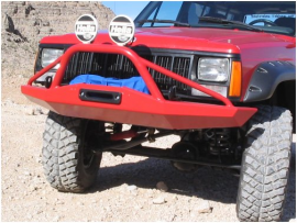 jeep cherokee xj bumper front stealth wit hoop KOR-3210