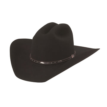 justin black hills western felt hat