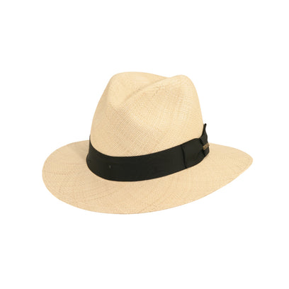 Unisex Boho Straw Hat Men Sun Hat Tape Decor Hollow Out Safari Hat