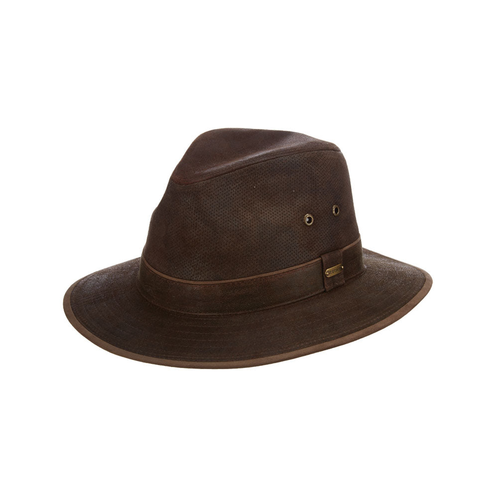 Aanvankelijk aantrekkelijk Moderator Stetson Leather Safari- Tullamore – Tenth Street Hats