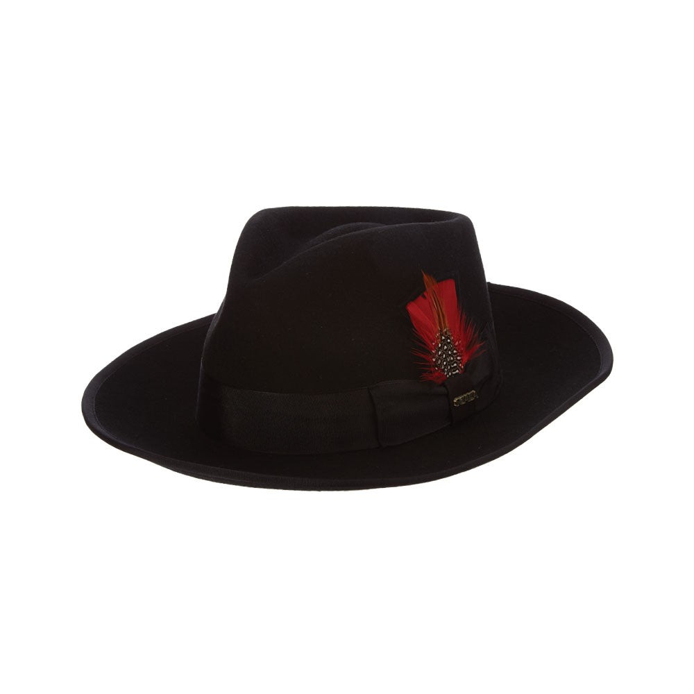 Scala Wool Felt Fedora- New Yorker – Tenth Street Hats