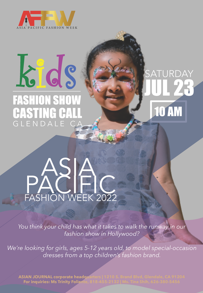 Casting Call for Asia Pacific Fashion Week