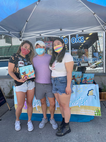 Kid's Dream CEO Chewy Jang and sister Julie Jang with Erik Alexander of Nola Papa at their Book Release in New Orleans