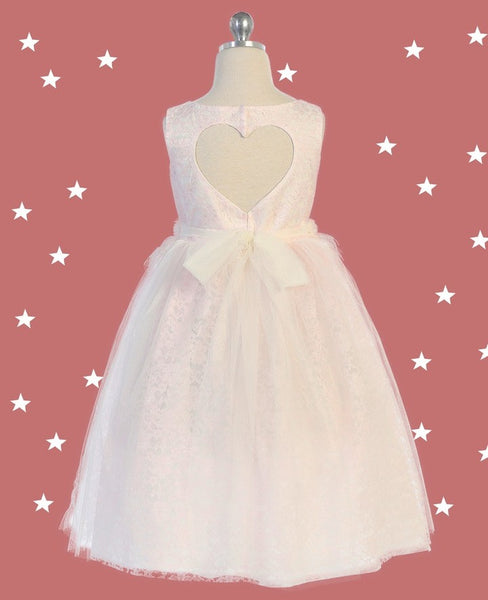 heart shaped back dress | kid's dream