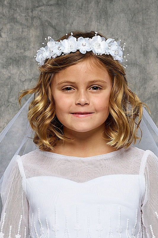 Crystal Stone Crown with Veil – Kid's Dream