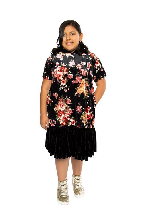 Floral Hoodie Ruffle Size Girl Dress – Kid's Dream