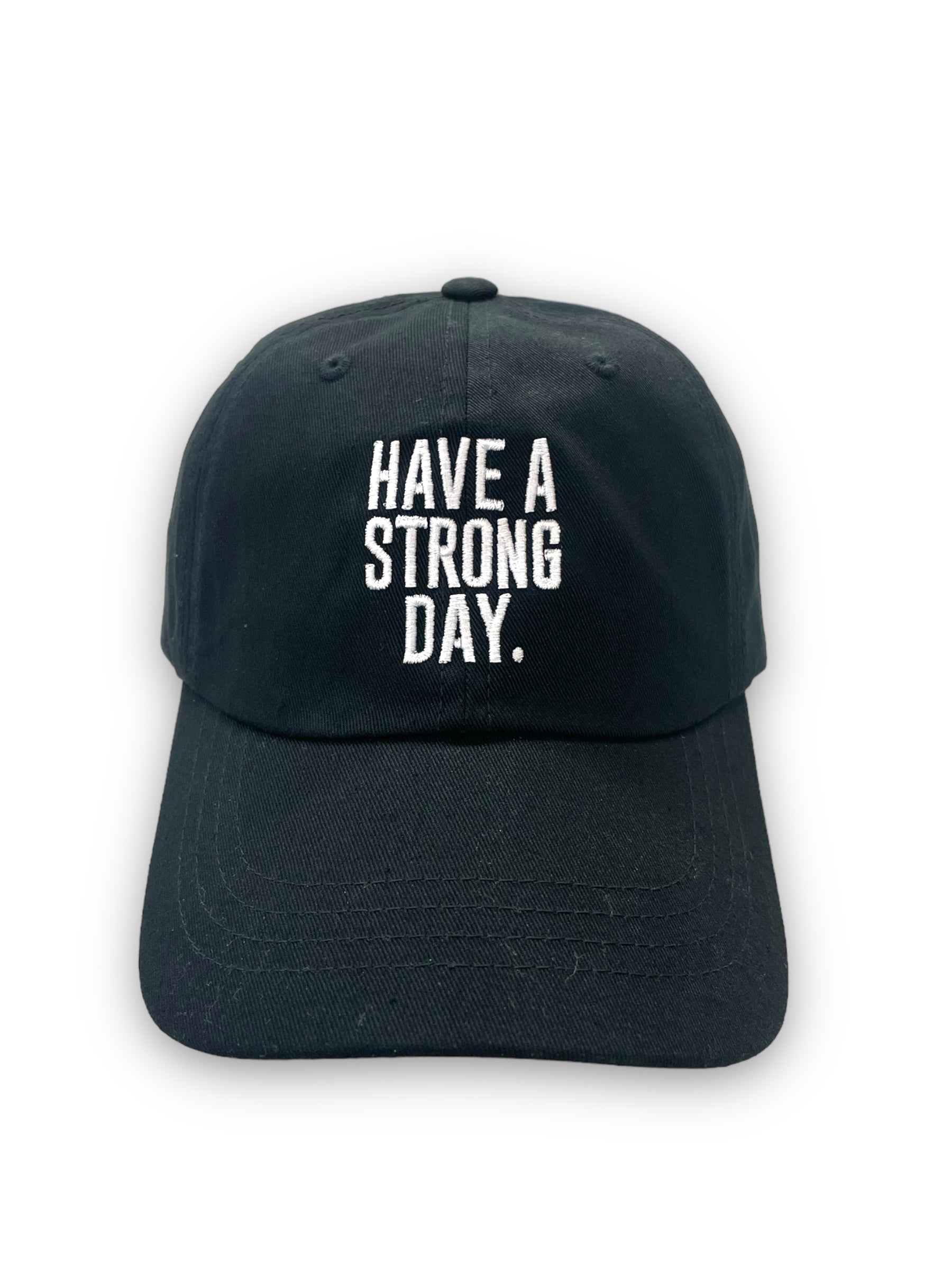 Slogan Statement High-Crown Trucker Hat - White